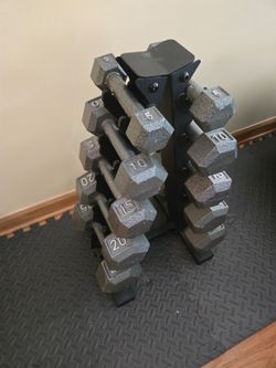 (150lb) 5lb thru 25lb Metal Hex Dumbbell Set