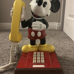 Vintage Mickey Mouse Phone 1976 Land Line Works American Telecommunications Work.