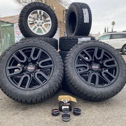 Gmc and Chevy Wheels LT275/55/20” all terrain A /T