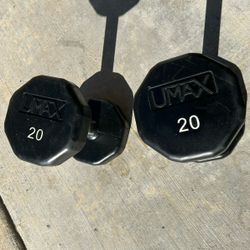 U max 20lb Dumbbells 