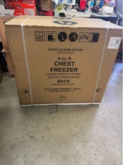 Box chest freezer 9.0 cu ft
