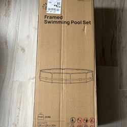 EVAJOY 12ft x 30in Metal Frame Pool