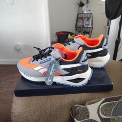 Reebok Classic Leather Legacy Mens Sneaker Forte Racer Orange Flare Size 10