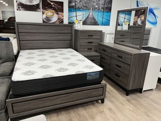 5PC BEDROOM SET AVAILABLE IN QUEEN/KING/FULL STARTING @$799 WITH FREE MATTRESS OFFER ENDS 12/5/25!!!**