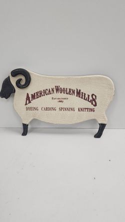 American woolen mills Sign