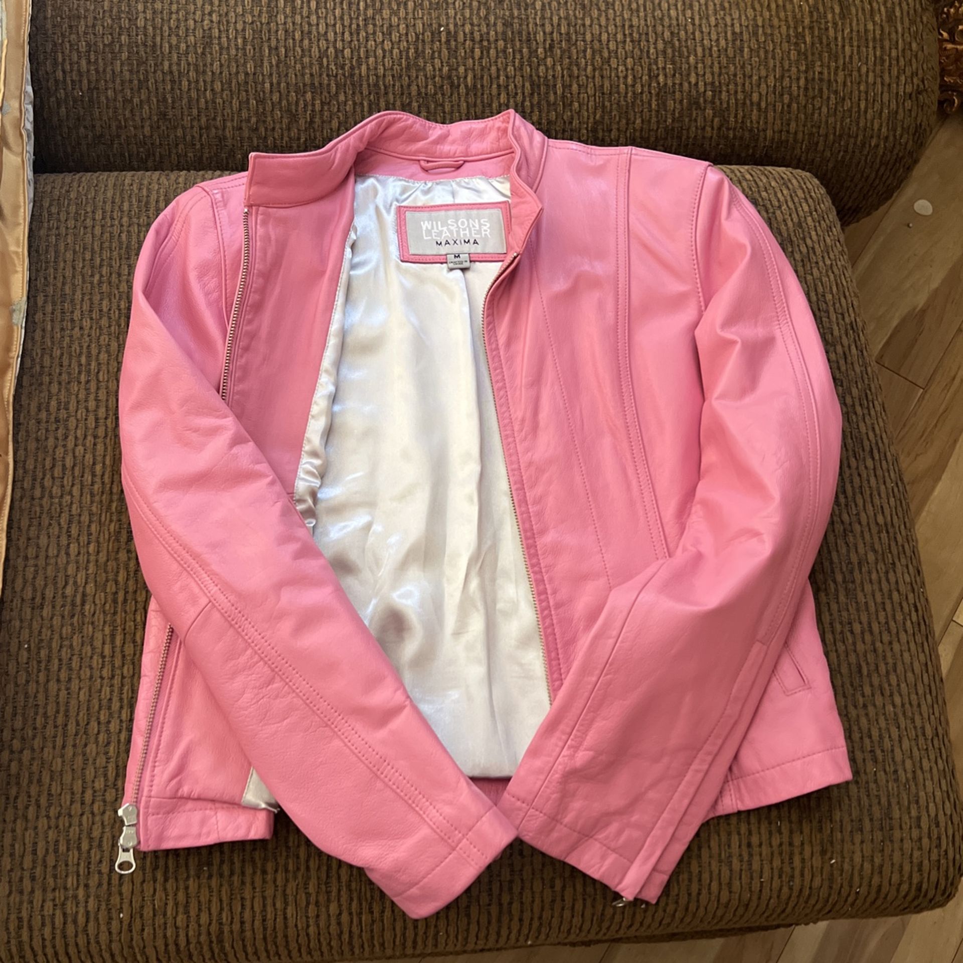 Pink Leather Jacket