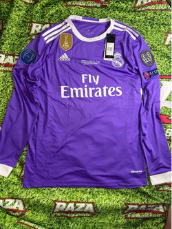 Real Madrid 2017 UCL Final Ronaldo #7 Long Sleeve Jersey Size XXL