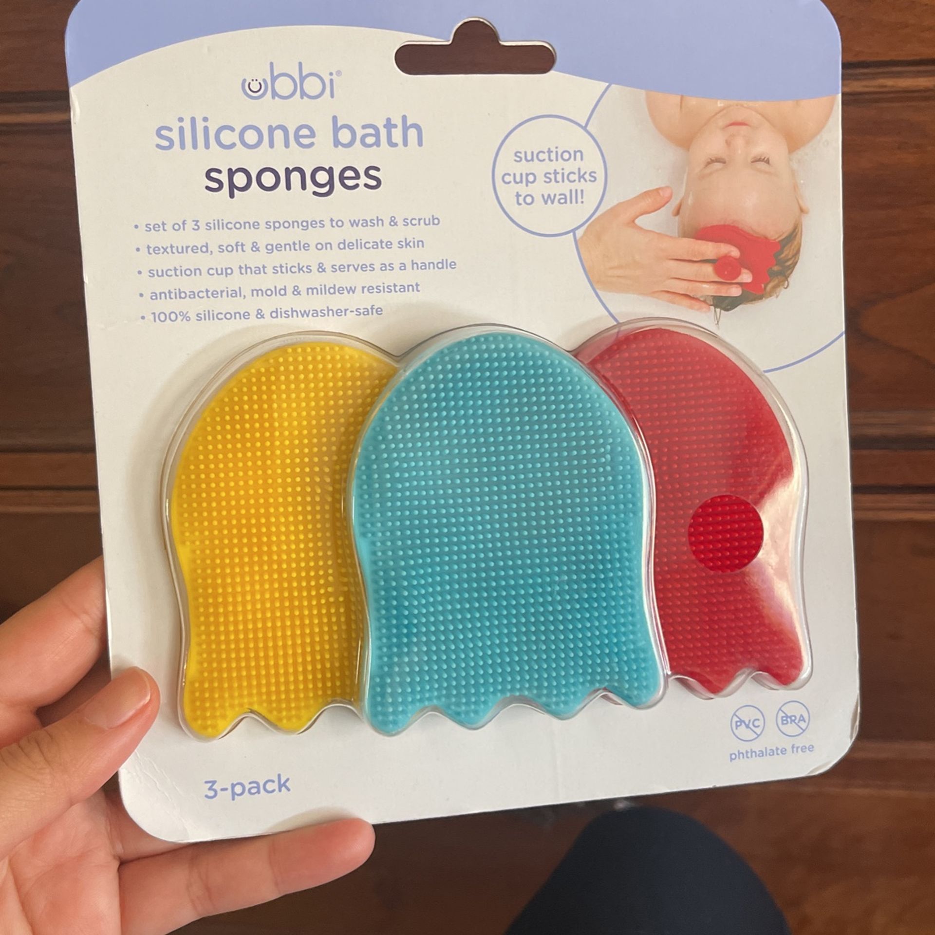 UBBI SILICONE BATH SPONGES