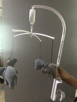 Baby Crib Hanger-Elephants