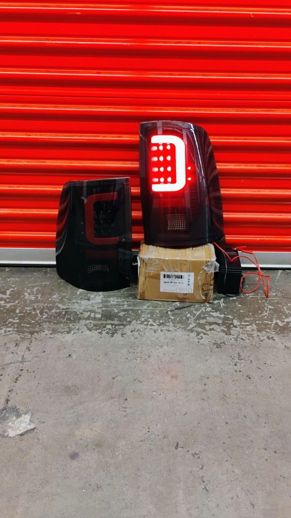 Smoked Rear Lights LED DRL 3D for 1500/2500/3500 Dodge Ram 2009_2017