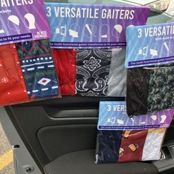 3 Pack Of Face mask / Gaiters 