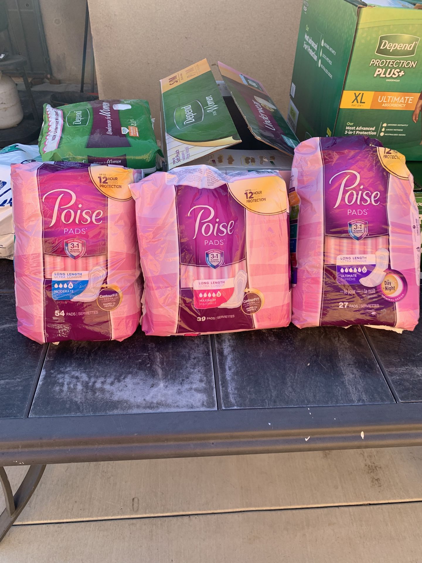 Poise Feminine Pads
