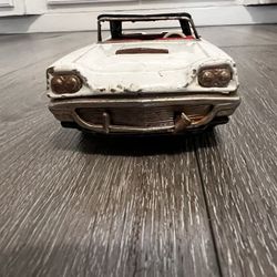 VINTAGE BANDAI Japan Litho TIN FRICTION Ford Thunderbird 