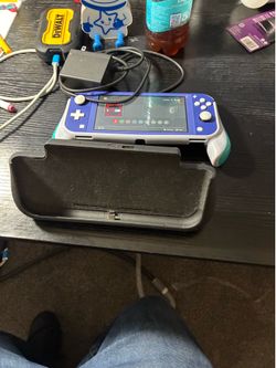 Nintendo switch with games and accessories