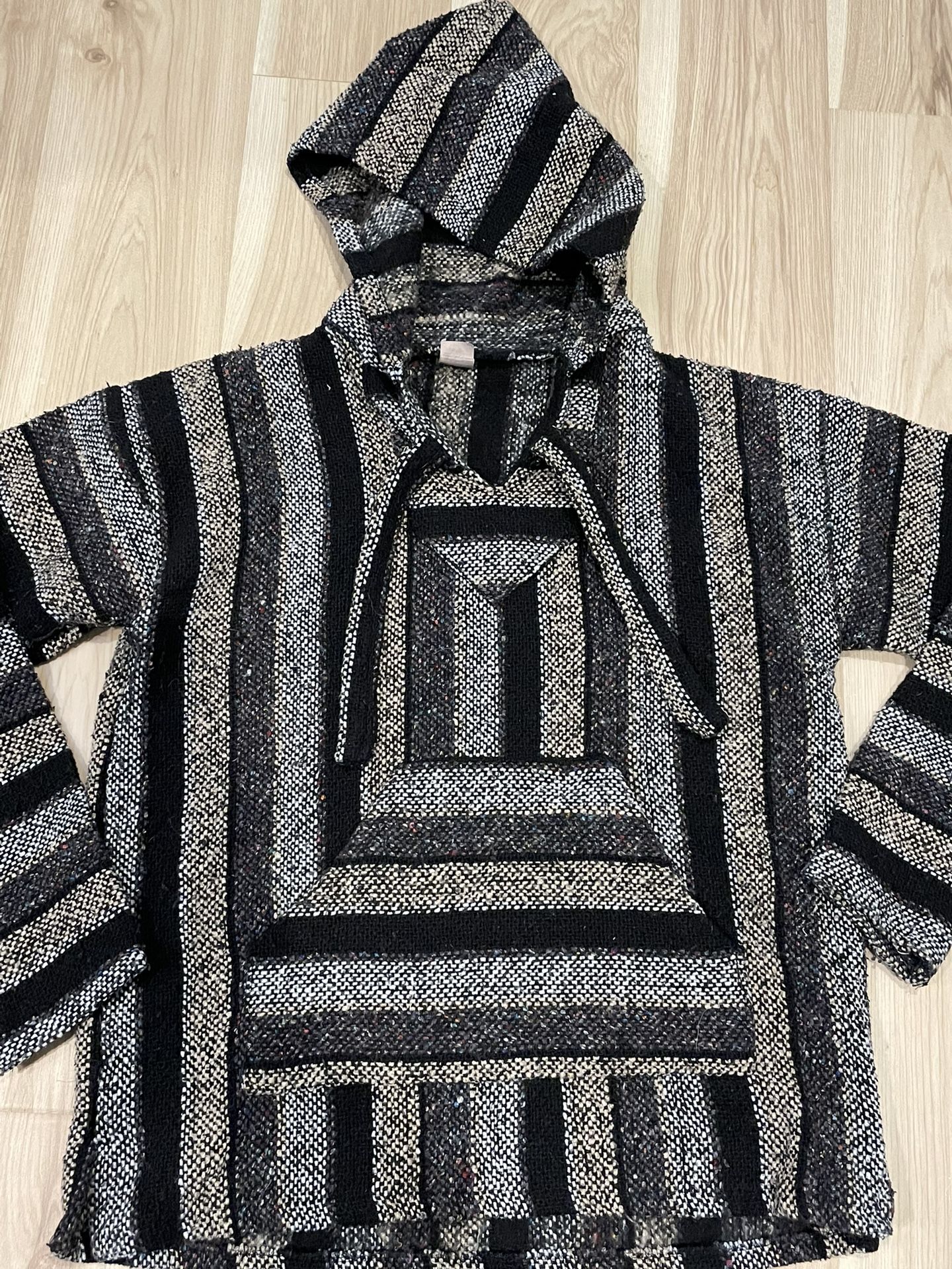 Vintage 90s Baja Mexican Poncho Size Small/Medium