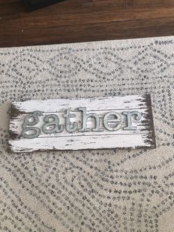 SIGN - PERFECT FOR THE HOLIDAYS - WOOD, METAL, PAINT - 19 1/2”  Long   X   7 1/4” High