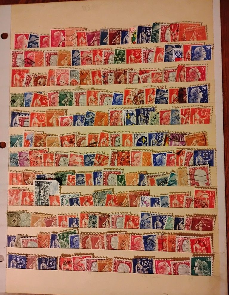 France French Vintage Stamps