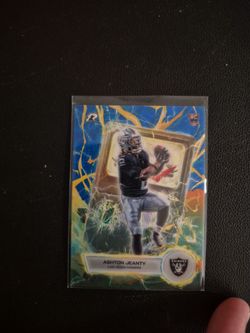 Ashton Jeanty Blue Surge Voltaic 2026 Rookie card super clean 82/99