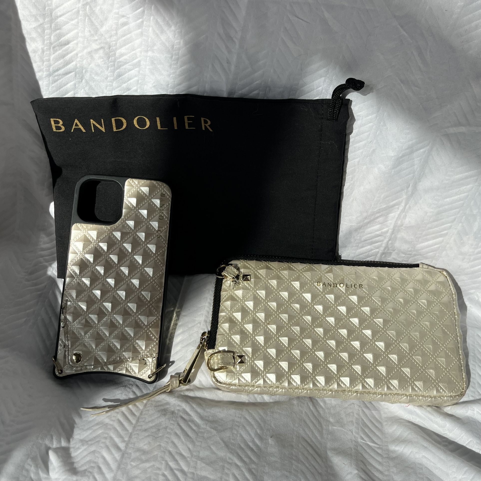 Bandolier Set Phone Cover & Clutch With Branded Bag