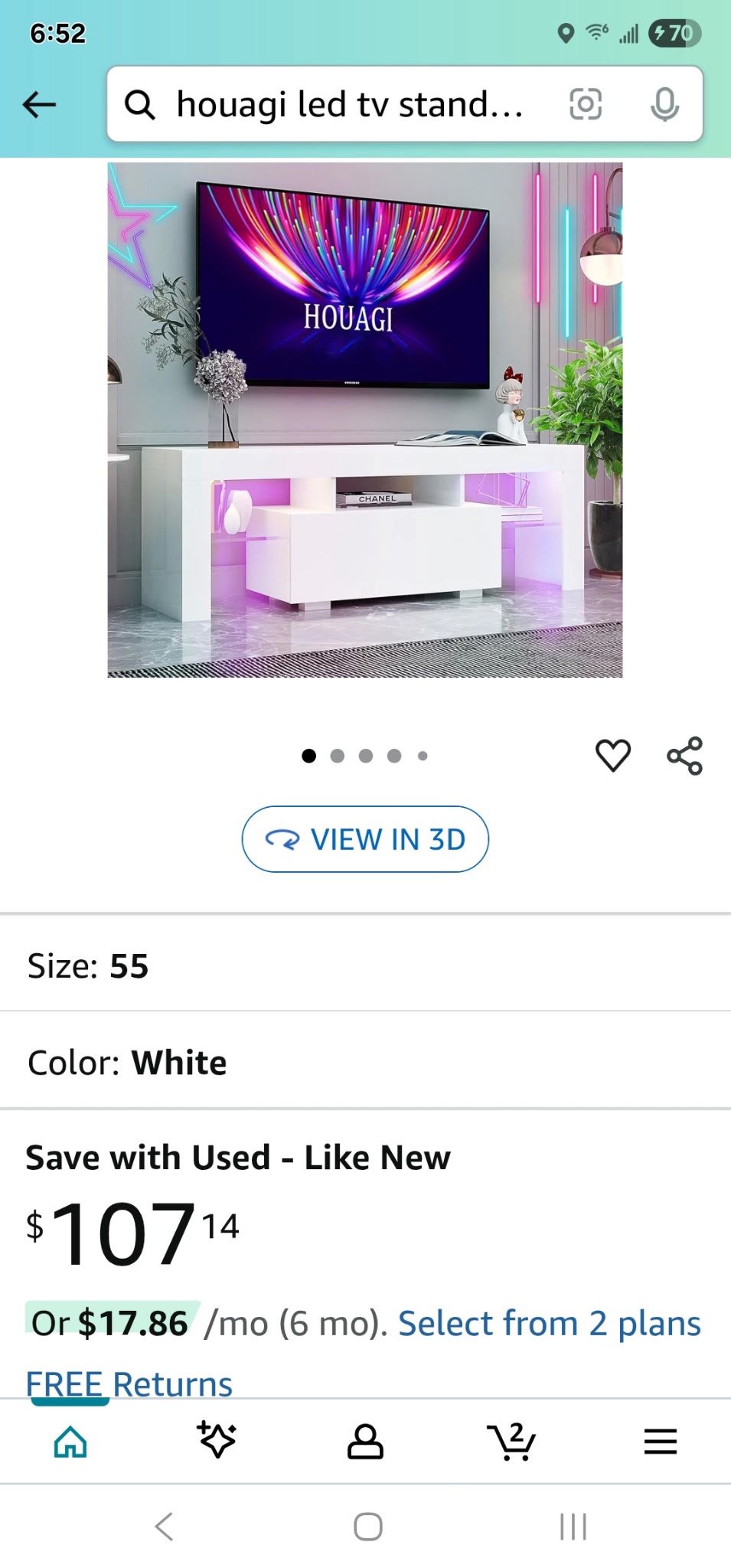 Tv Stand With LED Lights