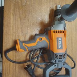 Ridgid Corded Mud Mixer Like New But Won't Stop Completely But Works Great