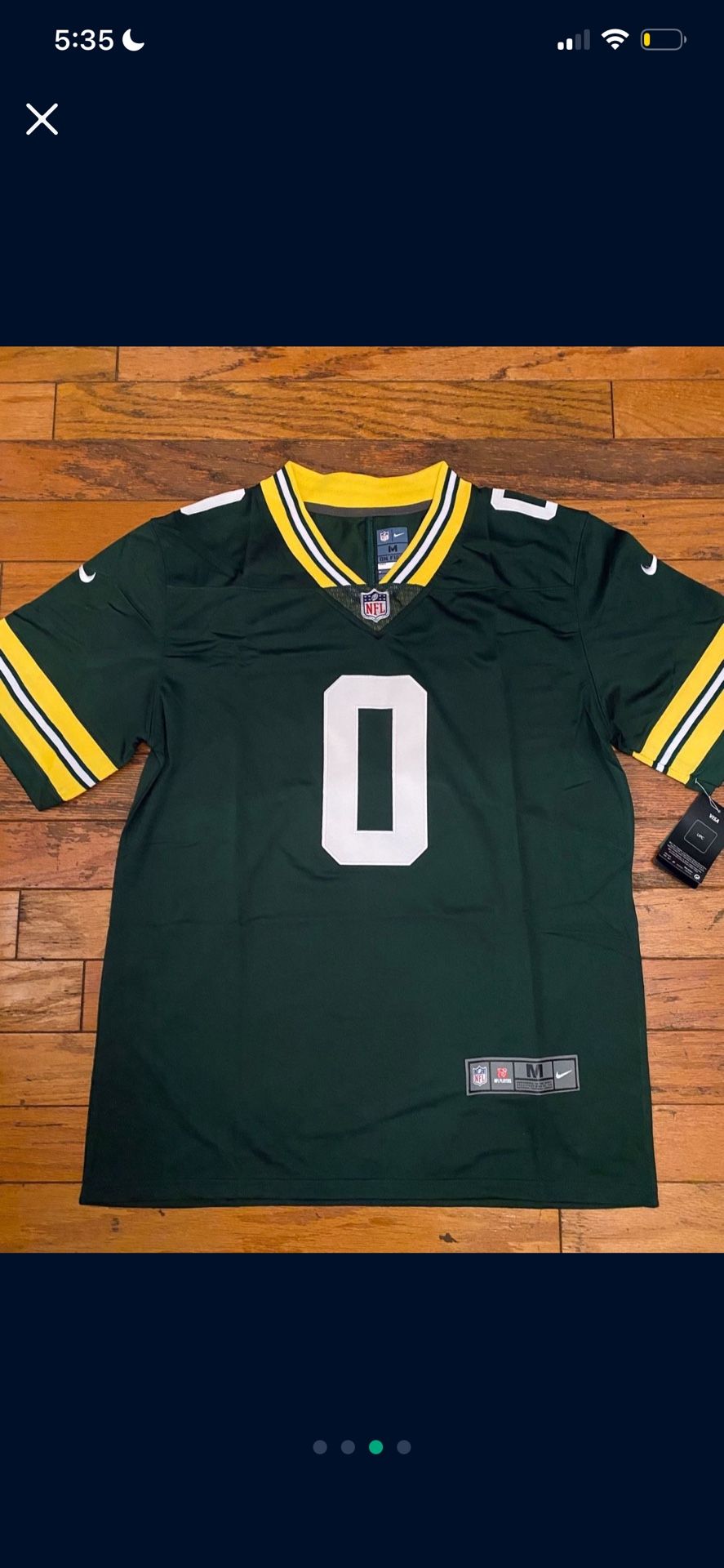 New Green white Mathew Golden Green Bay Packers Jersey #0