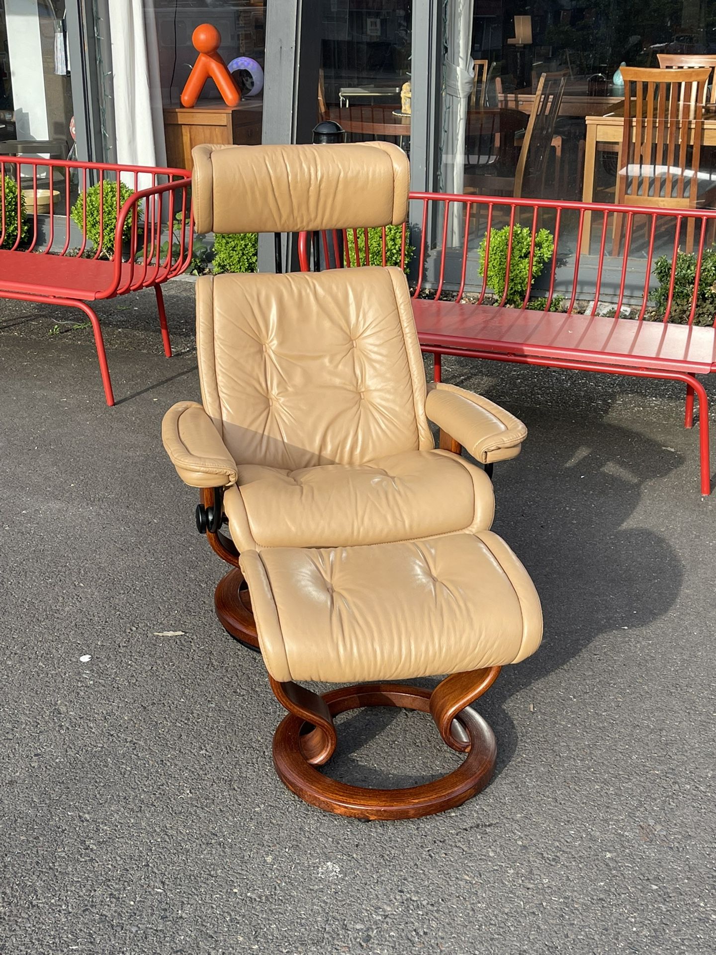 Ekornes Stressless Recliner And Footstool - *SOLD*