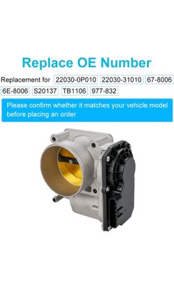 Throttle Body Assembly Electronic For Toyota 67-8006