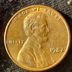 1982 Lincoln Memorial Penny 