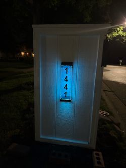 Mailbox for sale included installation, and numbers
