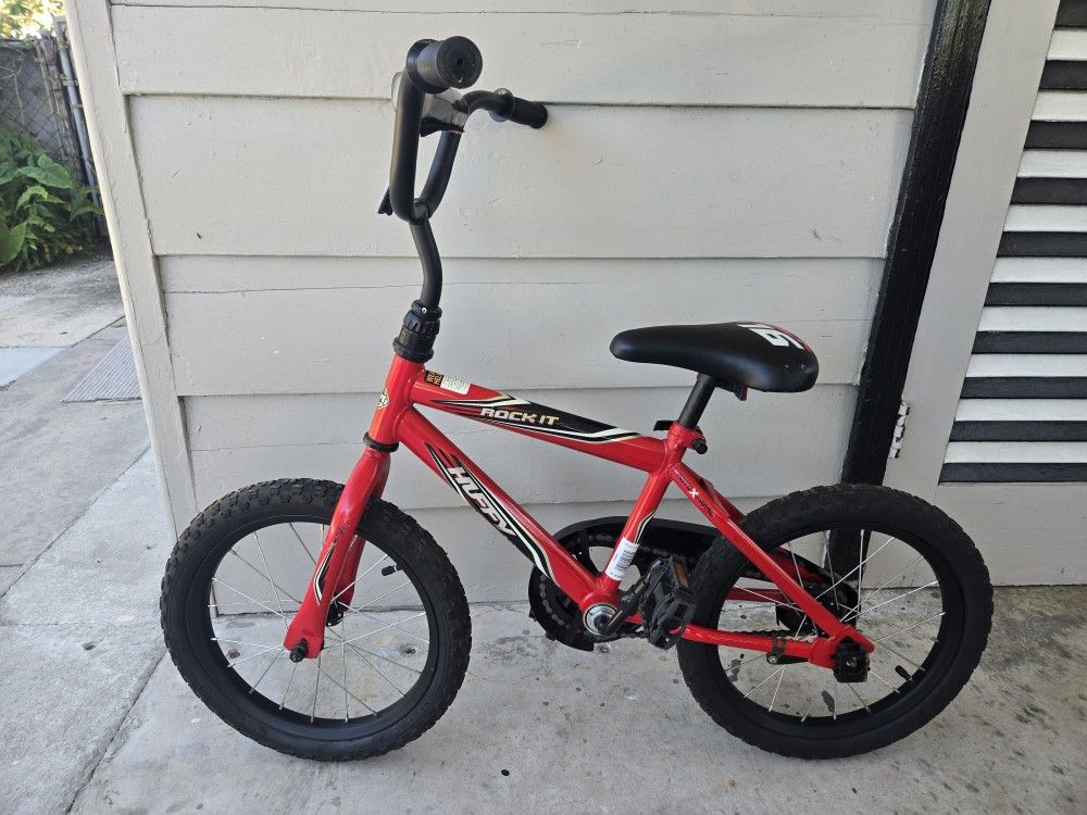 HUFFEY 16" ROCK IT BOYS BICYCLE RED/BLACK