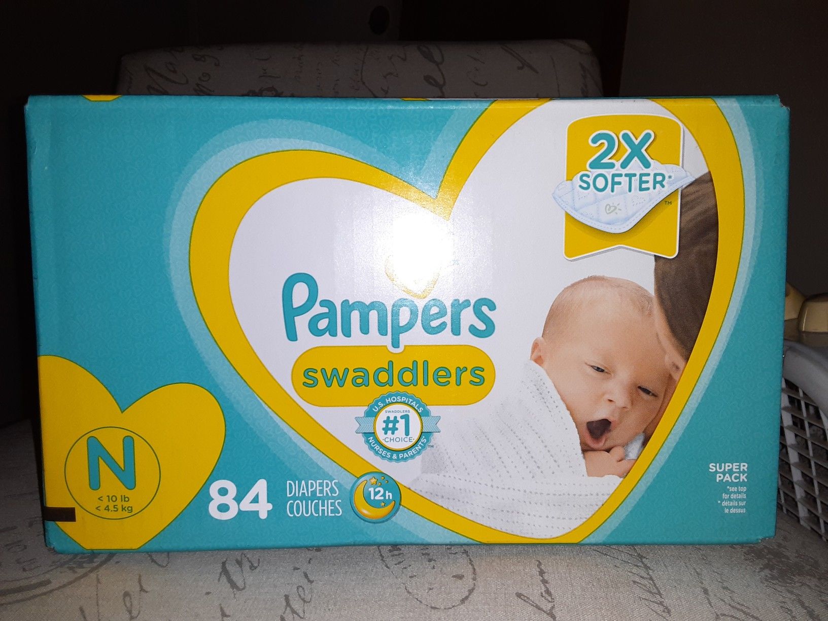 PAMPERS DIAPERS SWADDLERS SUPER PACK