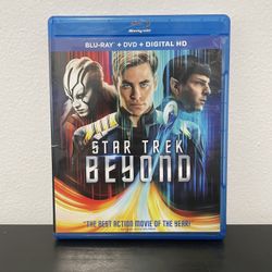 Star Trek Beyond Blu-Ray DVD Combo Movie Chris Pine Sci-Fi 2016