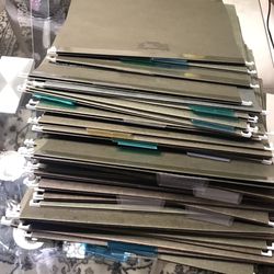 50 Used Hanging File Folder Legal Size 