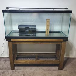 Almost New 75 Gallon Aquarium Fish Tank Complete Setup 