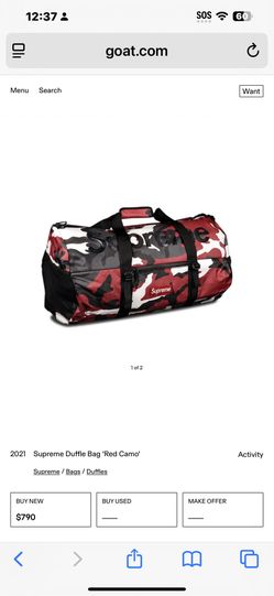 Supreme Red Army Duffle Bag