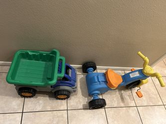 Bike And Dump Truck 