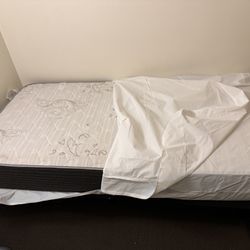 Twin Size Mattress And  Bed Frame Available