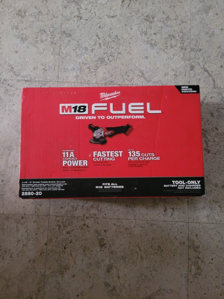 Milwaukee M18 Fuel 4-1/2"/5" Grinder $130 Firm