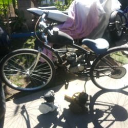 Gas Bike With 2 Engine