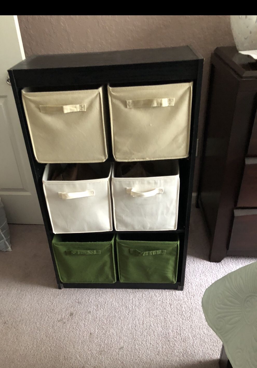 Bookshelf & Bins See Front And Back Photos
