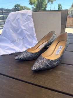 Jimmy Choo Romy 60 Glitter Pumps - 37.5