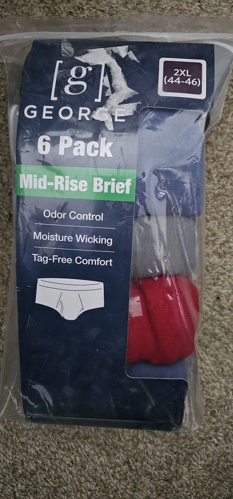 George 6 PM 2xl Mid Rise Brief
