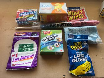 Cleaning supplies assortment
