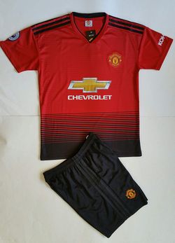 Man United Soccer Uniform No Brand Size Large-Uniformes De Futbol
