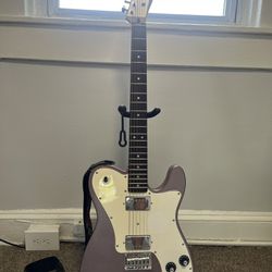 Fender Squire Telecaster Deluxe Bergundy Mist w/ Extras
