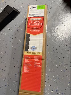 2” cordless vinyl blinds - 35” x 60”
