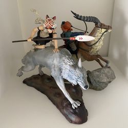 Ghibli Princess Mononoke COMIKINA San and Ashitaka figures