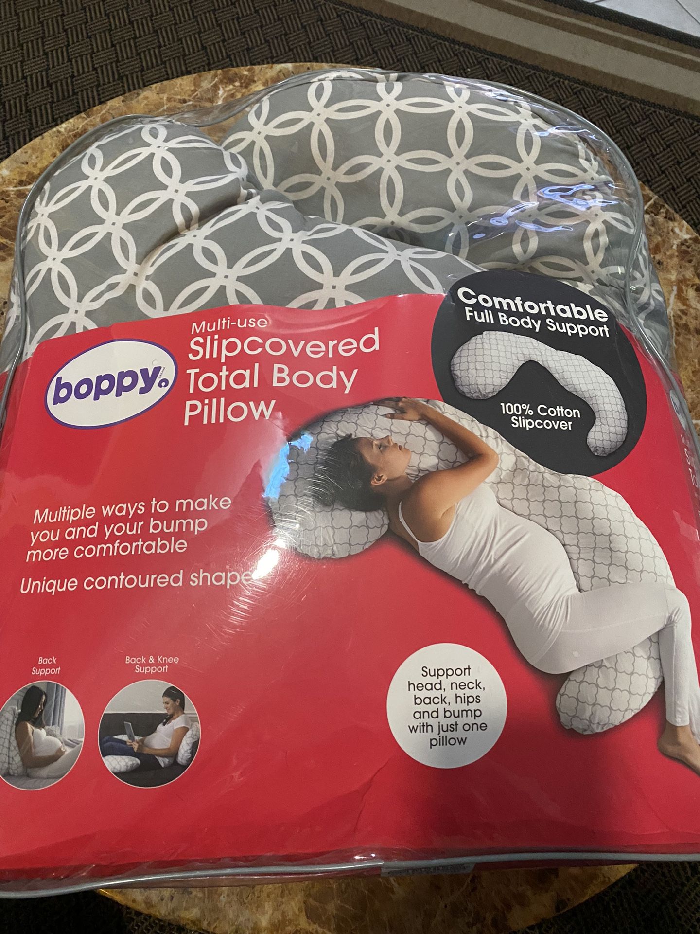 Boppy Total Body Pillow with Removable Pillow Cover 