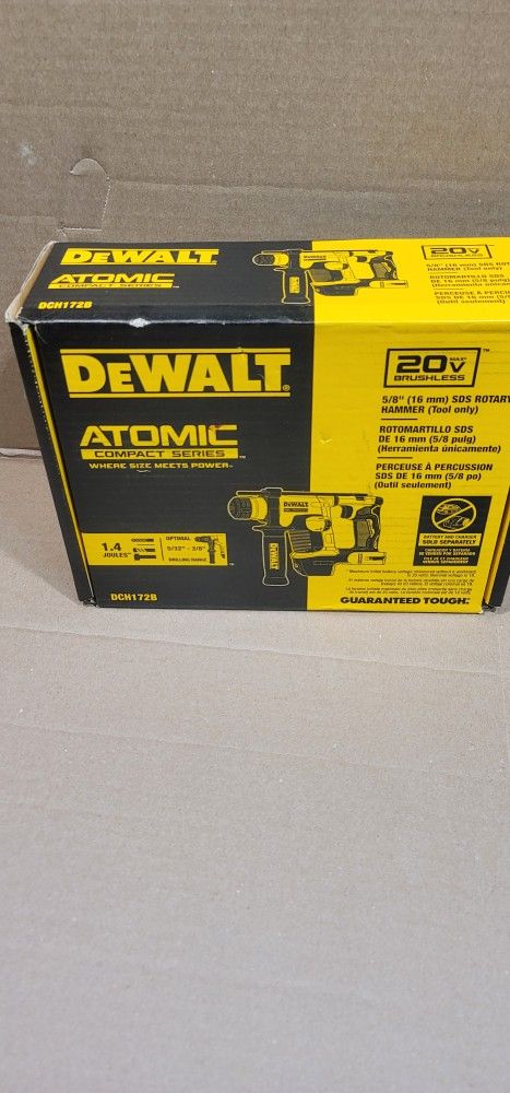 DEWALT

ATOMIC 20V MAX Cordless Brushless Ultra-Compact 5/8 in. SDS Plus Hammer Drill (Tool Only)

